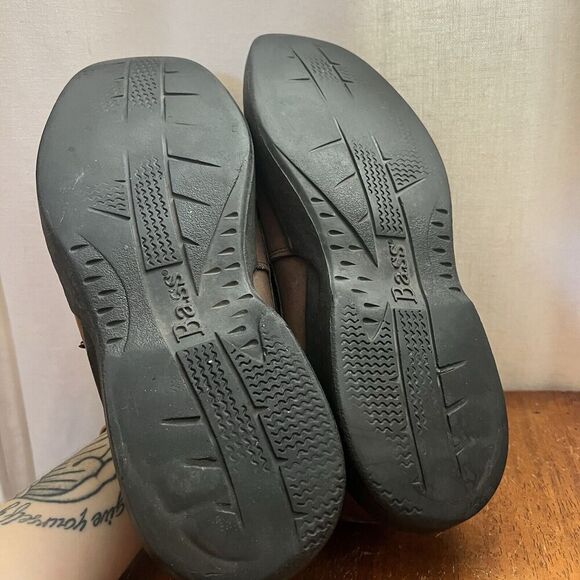 Bass Oxford Dress Shoe Loafer Mens Size 10.5 M Brown Slip On Boat Driving Casual - Picture 9 of 12